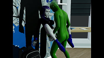 Preview 4 of Ibu Ngentot Anaknya Bokep Indo - BeastBoy and Raven camera 3