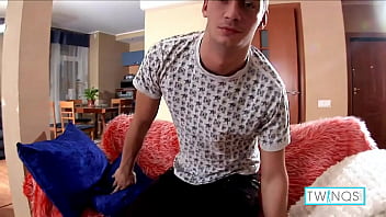 Preview 1 of Pornpornv Sad - Hunter Spreads His Sexy Legs To Masturbate His Fat &amp_ Long Cock!