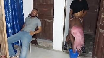 Preview 2 of Bokep Remas Payudara Besar - I can&#039_t believe what&#039_s going on here I fuck her while her husband is back and he didn&#039_t know and same husband is Fucking her in the bathroom