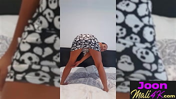 Preview 2 of 45000 Watchman Pioneer - Asian teen with big tits Joon Mali posed and fucked herself with sex toys