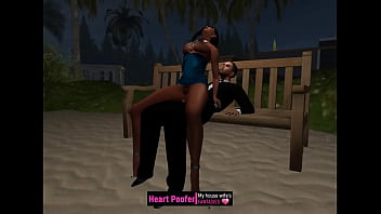 Preview 4 of Www Black Coock Com - Encounter at the seaside cabin&#039_s beach...