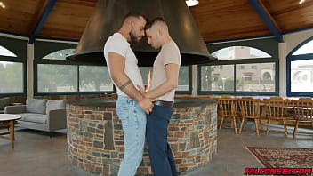 Preview 2 of Saxsvidio - Content creator Dmitry Osten fucked by Sir Peter until he cum hard. Dmitry capture truly special moments,  and set out to do in this bareback with Sir Peter.  Dmitry drops to his knees to suck down his thick cock