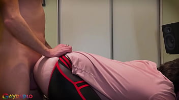 Preview 1 of Sexvd0 Com - Homemade amateur couple have hard bareback sex - chubby bottom mons on big twink dick PT2