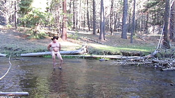 Preview 2 of Nurse Fucky - Naked bathing in the creek.