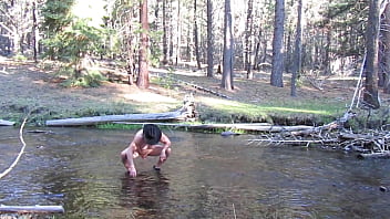 Preview 3 of Nurse Fucky - Naked bathing in the creek.
