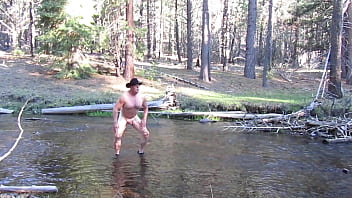 Preview 4 of Nurse Fucky - Naked bathing in the creek.