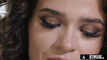 Preview 1 of Aunty Boy - UP CLOSE - Natural Tits Victoria Voxxx Wants To Be SPANKED &amp_ FUCKED HARD By Her Seductive Lover