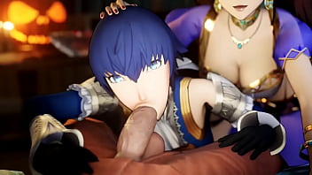 Preview 2 of Curn Shot - 「Tricks &amp_ Treats」by AmateurThrowaway [Persona SFM Porn]