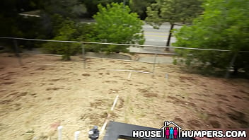 Preview 1 of Joi Ureth - HouseHumpers Hot Blonde Real Estate Agent with Amazing Natural Tits Convinces a Married Couple into Having Threesome with Her