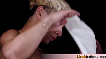 Preview 3 of High Step - Beautiful blonde german teen and his older mentor having a hot and rough bareback fuckinbg sessio