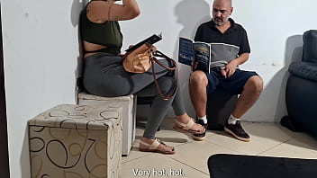 Preview 1 of Roman Old Film - Flash of dick in the dentist&#039_s waiting room and she groped it.