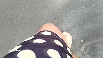 Preview 2 of Indian Aliya Bhatt Sex Video - foot fetish on the beach with sand