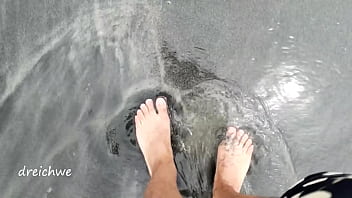 Preview 3 of Indian Aliya Bhatt Sex Video - foot fetish on the beach with sand