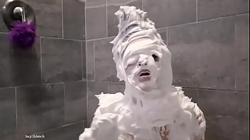 Preview 2 of Usa Turkish - Sage Eldritch Pied Face: WAM Shaving Cream Pies