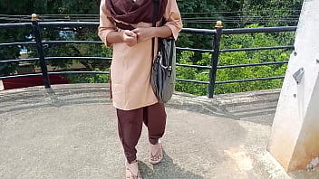 Preview 1 of Mereya Salson - Indian College girl outdoor sex video
