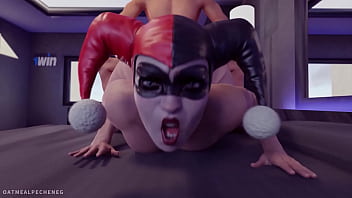 Preview 3 of Monsters Fuck Fairies - Harley Quinn is beating your depression