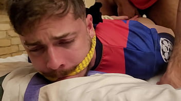 Preview 2 of SixtyNine - Rodrigo and Duratto soccer players fucking bound and gagged for the first time | Preview