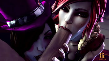 Preview 3 of Mesarm Xxx - Mad Moxxi &amp_ Lilith Borderlands short animation