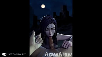 Preview 3 of Japanese Sleeping Fuke - Kaisa es follada bien rica por unas vergotas(league of legends)