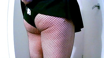 Preview 2 of Cewe Puncak Bogor - Chubby Virgin Sissy In Mini Skirt And New Panties