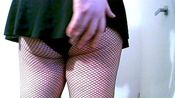 Preview 3 of Cewe Puncak Bogor - Chubby Virgin Sissy In Mini Skirt And New Panties