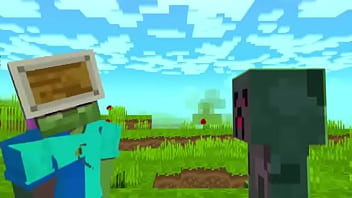 Preview 2 of Alektra Blue Fucking Sex Hot - Zombie Girl Livia x Steve! Minecraft Animation (18 )