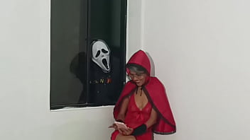 Preview 1 of Bbw Jola2 - fucking Little Red Riding Hood&#039_s stepsister on Halloween ???