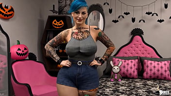Preview 2 of Com Shot Swalkow - After mom leaves,  Emo girl seduces her BBC stepdad