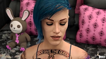 Preview 3 of Com Shot Swalkow - After mom leaves,  Emo girl seduces her BBC stepdad