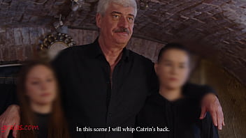 Preview 1 of Coum In Hair - Two Cuties are Dominated by the Holy Master
