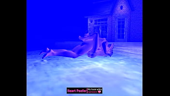 Preview 4 of Selfie Tit - Poolside night encounter...