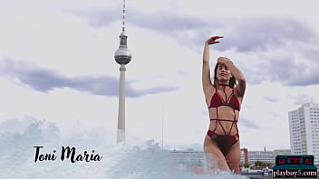 Preview 1 of Bazzera Hd Sex Mom San Home Long - Petite latina teen model blonde Toni Maria solo striptease for Playboy