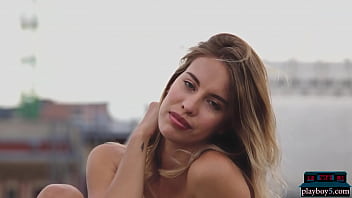 Preview 4 of Bazzera Hd Sex Mom San Home Long - Petite latina teen model blonde Toni Maria solo striptease for Playboy