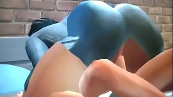Preview 4 of Enf Naked Embarrassing - The hot x Sims 4 mile gets horny by watching Anna fuck break