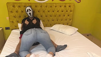 Preview 3 of Www Xxx Vip Video Download - Ghostface gets free blowjob for halloween