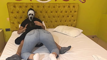 Preview 4 of Www Xxx Vip Video Download - Ghostface gets free blowjob for halloween