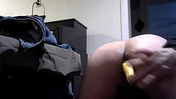 Preview 3 of Fast Fuck - squash stretching my asshole