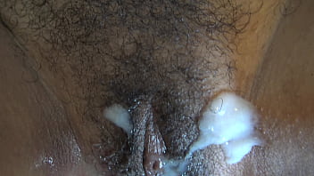 Preview 4 of Sleping Footjob - french amateur stepmommy lets him cum on her hairy pussy