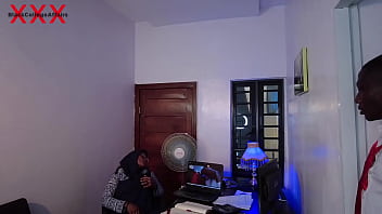 Preview 2 of Step Desperate Mom - BIG ASS EBONY ON HIJAB USES ME TO SATISFY HER SEXUAL NEEDS IN HER OFFICE. SUBSCRIBE RED PLEASE