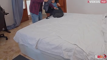 Preview 1 of Sativa Babi Cartoon - The stepmother wants her stepson not to leave her and is ready to do anything,  even take his dick in her little ass