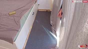 Preview 1 of Rooms Xxnx - The stepson takes out his penis in front of his stepmother,  and she starts sucking it sweetly and asks him to fuck her! And then cum in her mouth