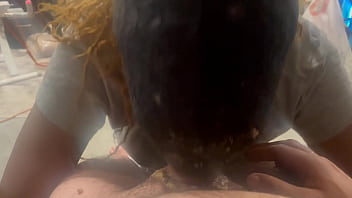 Preview 2 of In Jim Practice - Vid is Blurry But You Have to See How Eagerly She Plays in Her Puke