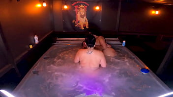 Preview 2 of First Time Sexy Mom N Son - Hot Tub Threesome With Queen Rogue and Mandi May WCA Productions