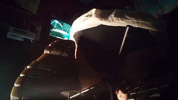 Preview 2 of Arabic Etreme Level Hard - Man with big dick has anal sex with dildo while wearing black panties