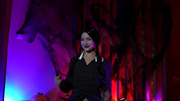 Preview 1 of Sexy Karanja - Wednesday Addams fucks herself