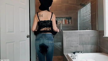 Preview 1 of Yvette Ci - Witch Sage Eldritch Jeans &amp_ Panty Wetting