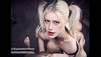 Preview 3 of Find Penny - Harley Quinn Handjob | Uncensored Hentai AI generated