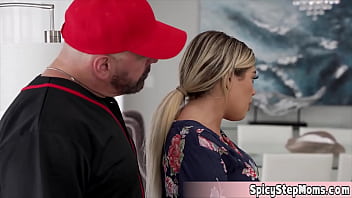 Preview 2 of Mom Dasugther - His wife dont wanna fuck so its time to call in the cute stepdaughter to have some taboo fun