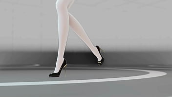 Preview 1 of Napsl Movli - Blue Archive Ryuuge Kisaki Hentai Undress Dance Mmd 3D Blue Hair (CLIP)