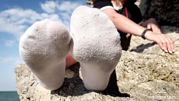 Preview 1 of Big Fuck Hard Sex - Beautiful Goddess feet in socks compilation part 2